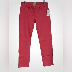 Womans Jeans Pants Size 28 By Chaser Pink Coral NEW WITH TAGS